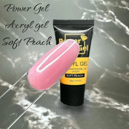 POLY GEL POWER GEL 60 גרם אפרסק רך