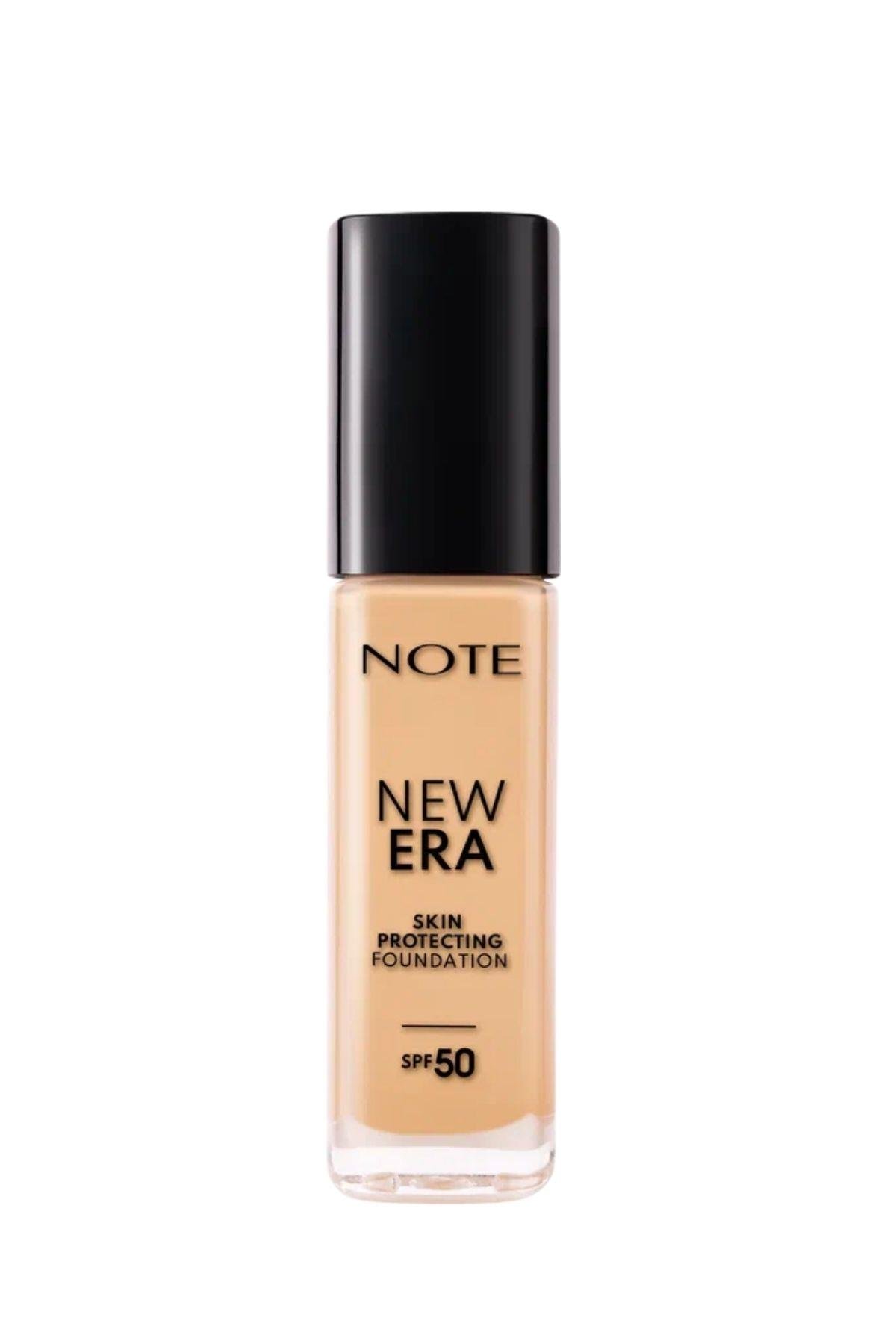 New Era Skin Protecting Foundation 100 Hydrating SPF 50 וחומצה היאלורונית
