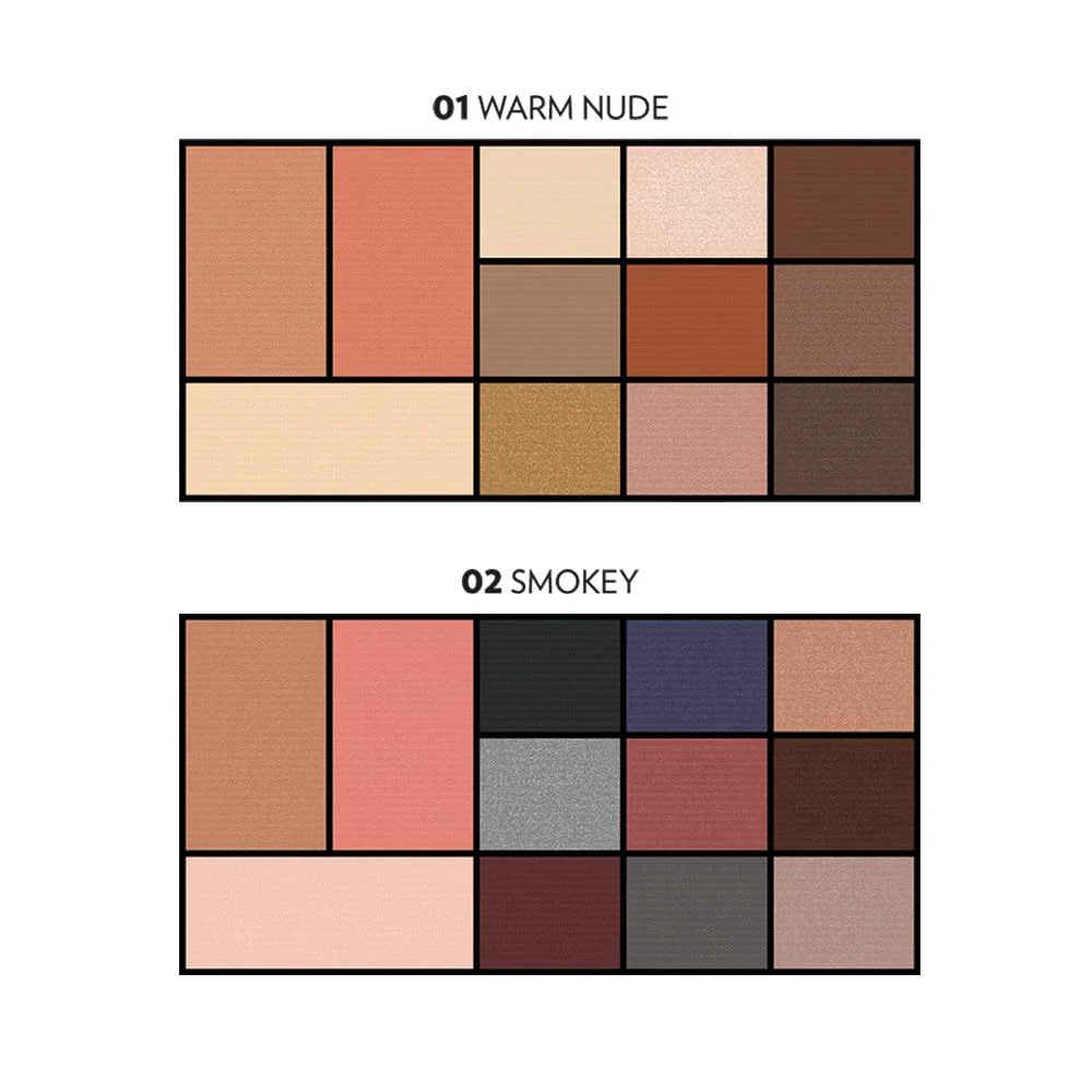 גולדן רוז סיטי סטייל פלטת פנים ועיניים 01 WARM NUDE – פלטת איפור פנים ועיניים 2