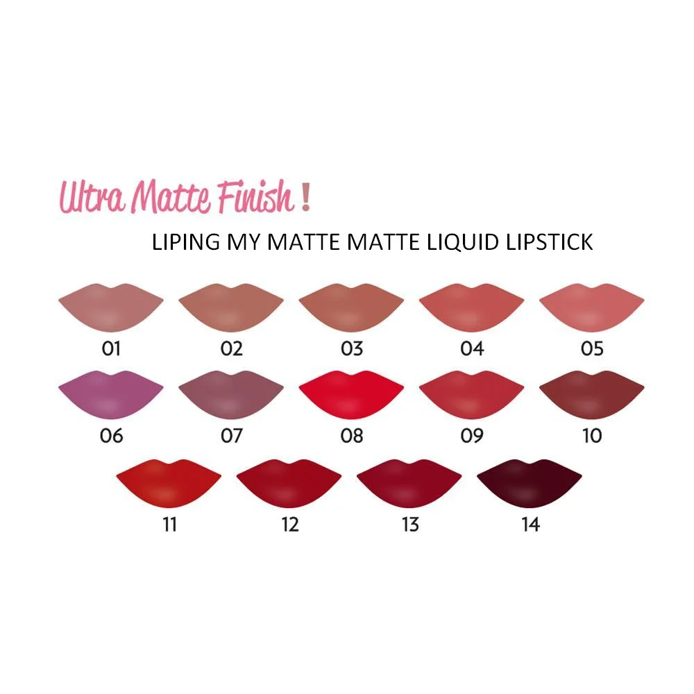 שפתון נוזלי Golden Rose Matte, 5 מ"ל, מס' 10 3
