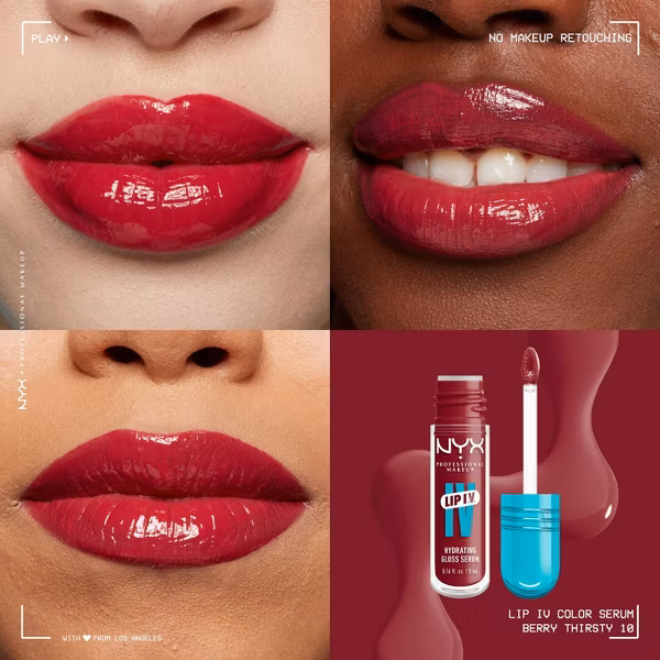 NYX Lip IV ליפ גלוס לחות BERRY THIRSTY 10 2
