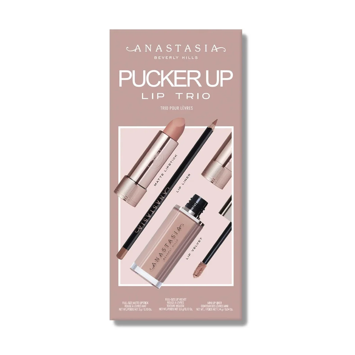 ANASTASIA Kit Pucker Up Lip Trio - סומק בראון 6