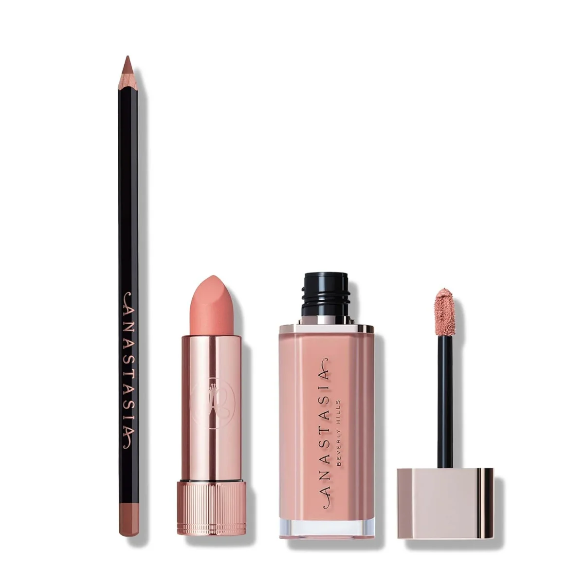 ANASTASIA Kit Pucker Up Lip Trio - Dusty Rose 4