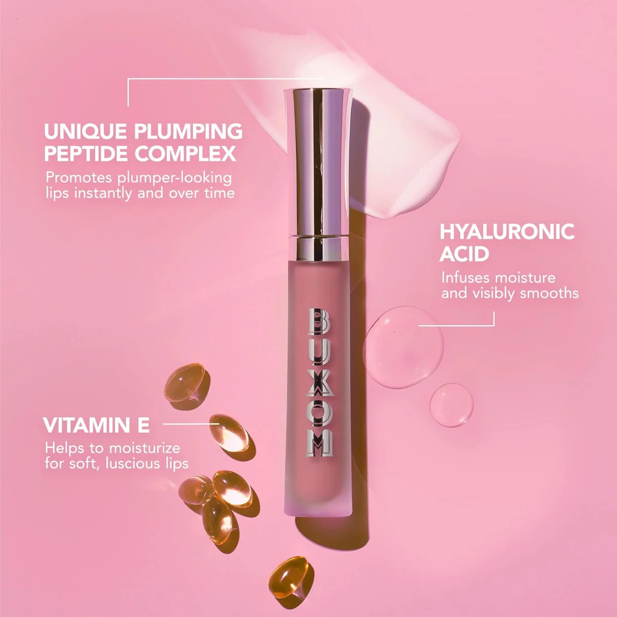 שמפניה ורודה של Buxom Full On Plumping Lip Cream 4