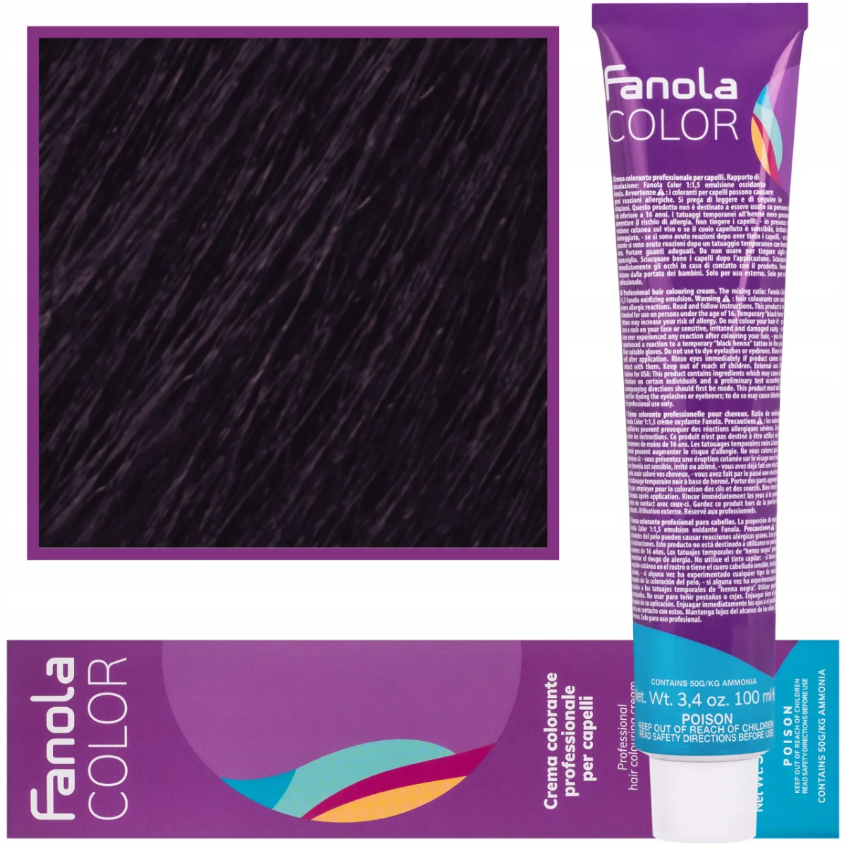 Fanola Hair Dye 100ml 4.22 Extra Violet Brown
