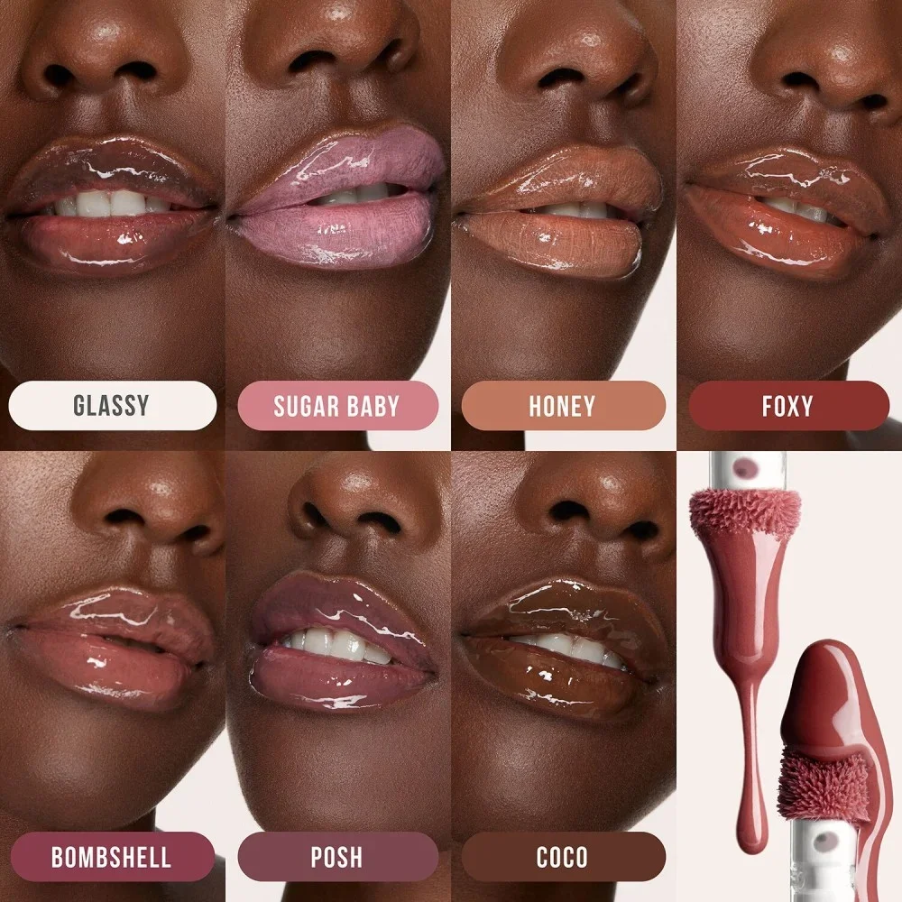 Huda Beauty Faux Filler Extra Shine Lip Gloss - בומבשל 3.9 מ"ל 4