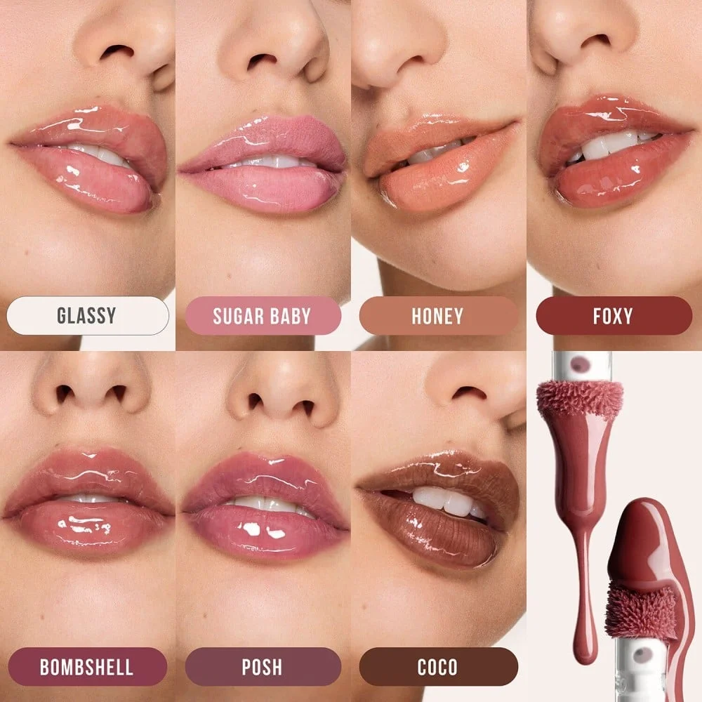 Huda Beauty Faux Filler Extra Shine Lip Gloss - בומבשל 3.9 מ"ל 5