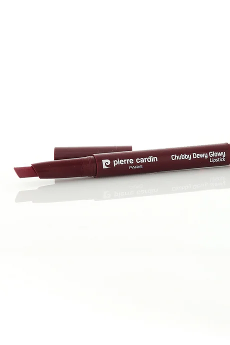 שפתון פייר קרדן Chubby Dewy Glow - עפרון לחות לשפתיים בגימור זוהר - שזיף כהה - 436 4