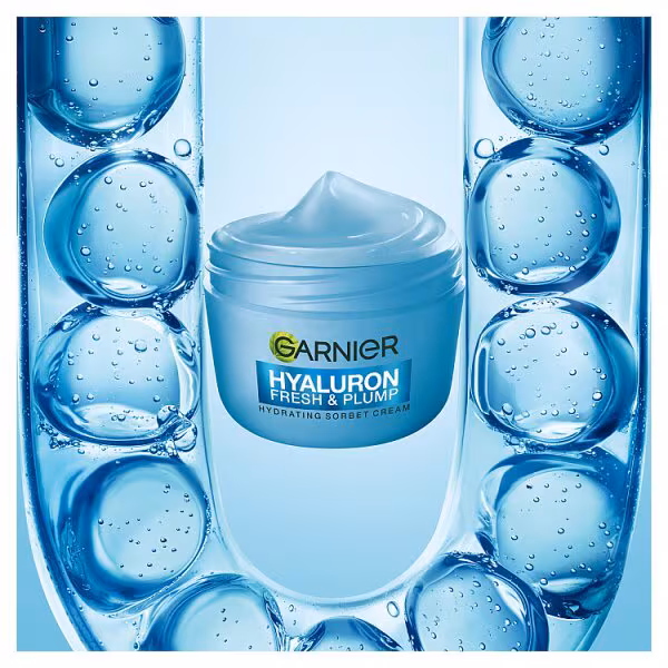 קרם סורבה טרי ושזיפים של Garnier Hyaluron עם חומצה היאלורונית 5
